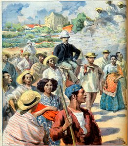 Charles Le Myre de Vilers (1833-1918) på Madagaskar (försök till försoning mellan regeringen i Tananarive och Frankrike) illustration från 