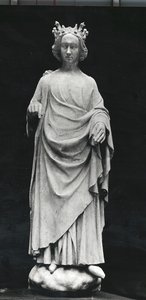 Charles VI (1368-1422) kung av Frankrike, från Palais de Justice i Poitiers, original från slutet av 1300-talet (gips) av French School