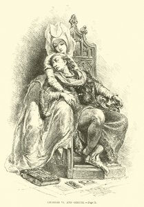 Karl VI och Odette av French School