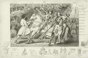 Karl VI av Frankrike varnas för ett bakhåll i skogen nära Angers, 1392
