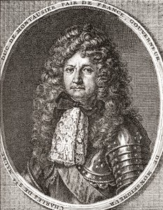 Charles de Sainte-Maure, hertig de Montausier, 1610 1690. Fransk soldat och guvernören för dauphinen, Louis le Grand Dauphin. Från Les Heures Libres publicerad 1908. av French School