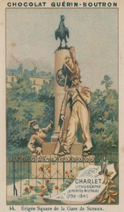 Charlet, litograf och militärmålare, 1792-1845, Erigee Square de la Gare de Sceaux av French School