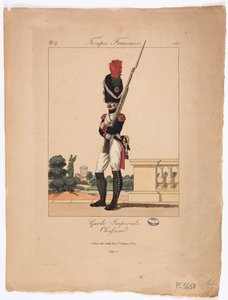 Chasseur av det kejserliga gardet, franska trupper, nr. 4 av French School