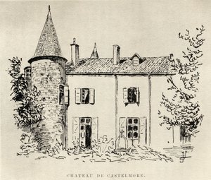 Chateau de Castelmore, från Memoirs of Charles de Batz-Castelmore Comte dArtagnan, publicerad 1928 av French School
