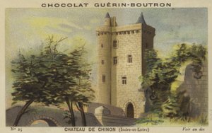 Slottet i Chinon, Indre-et-Loire av French School