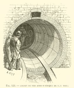 New Yorks Atmospheric Railroad (gravyr) av French School