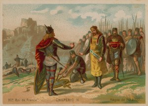 Chilperic II, kung av Frankrike (ca 672-721) av French School
