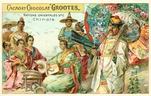 kinesiska (chromolitho) av French School