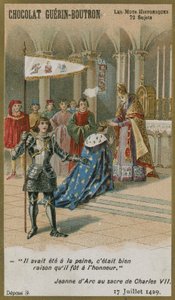 Chocolat Guerin-Boutron handelskort, Historic Words-serien av French School