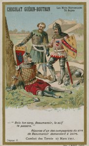 Chocolat Guerin-Boutron handelskort, Historic Words-serien av French School