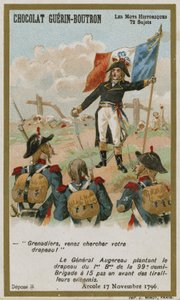 Chocolat Guerin-Boutron handelskort, Historic Words-serien av French School