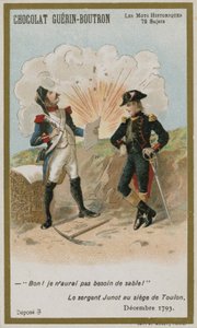Chocolat Guerin-Boutron handelskort, Historic Words-serien av French School