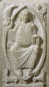 Kristus i majestät, från ambulatoriet (marmor) av French School