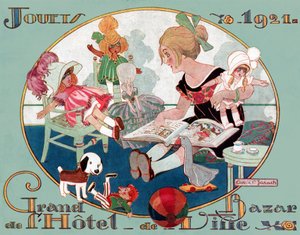 Julleksaker. (Illustration av French School
