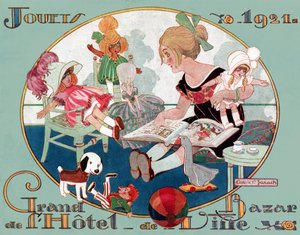 Julleksaker. 1921 (gravyr) av French School