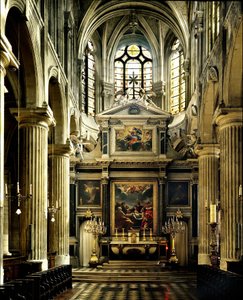 Kyrkan Saint Nicolas des Champs i Paris av French School