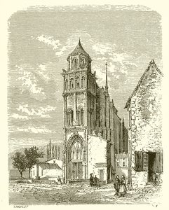 Kyrkan Sainte-Radegonde i Poitiers av French School