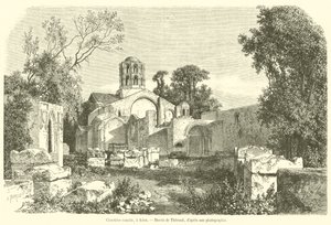 Cimetiere romain, en Arles (gravyr) av French School