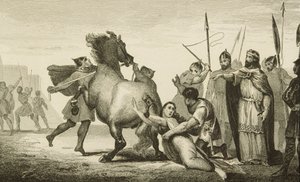 Clotaire II (584-629) vid avrättningen av drottning Brunhilda (d.613) från 