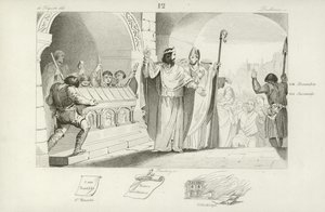 Clovis II, frankisk kung av Neustrien och Bourgogne av French School