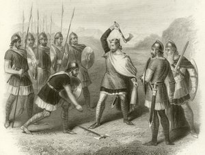 Clovis och hans rebelliska soldat, 487 av French School