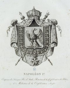Napoleons vapen 1er - i "" Armorial General of the French Empire"" av H. Simon av French School