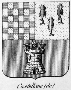 Castellanes vapen - i "" The General Armorial of the French Empire"" av Henry Simon av French School