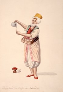 Kaffesäljare, ottomansk tid, 1700-talets tredje kvartal (wc på papper) av French School