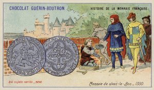 Mynt av Johannes den gode av French School