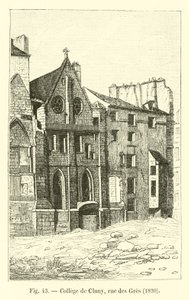 College of Cluny, rue des Gres, 1820 av French School