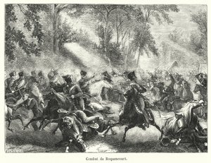 Combat de Roquencourt (gravyr) av French School