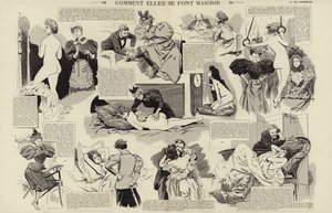 Hur de går ner i vikt (gravyr) av French School