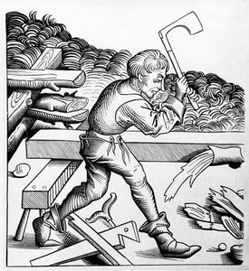 Companion of Duty eller Companion of the great fällyxa, Carpenter, sent 1400-tal av French School