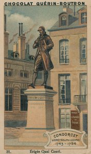 Condorcet, lantmätare och filosof, 1743-1794, Erigee Quai Conti av French School