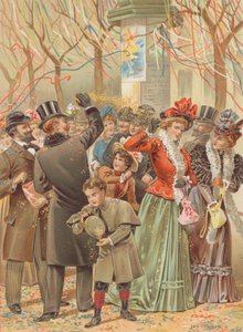 Konfetti (kromolitho) av French School