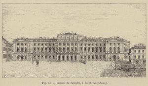 Rikets råd, i Sankt Petersburg (gravyr) av French School