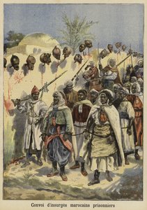 Konvoj av tillfångatagna marockanska upprorsmän, 1897