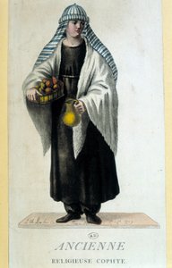 Koptisk nunna i Egypten på 1700-talet av French School