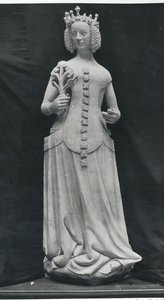 Kopia av en staty av Isabella av Bayern (1371-1435)
