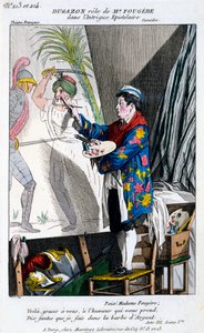 Kostym för Dugazon i rollen som Monsieur Fougère i LIntrigue Epistolaire, från Petite Galerie Dramatique, publicerad 1796 av French School