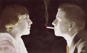 Par med en cigarett, 1917 av French School