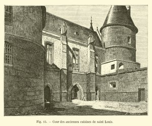 Gården till de gamla köken i Saint Louis av French School