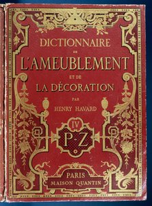 Omslag till Dictionary of Furniture and Decoration av French School