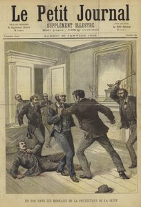 Omslag till Le Petit Journal, 30 januari 1892 av French School