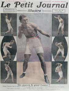Omslag till Le Petit Journal med kampen mellan Carpentier och Dempsey, 1921