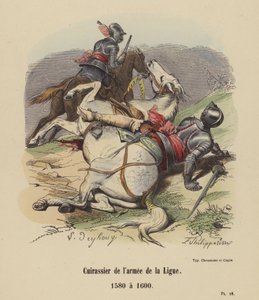 League Army Cuirassier av French School