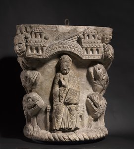 Daniel i Lejonets håla, ca 1125-1150 av French School