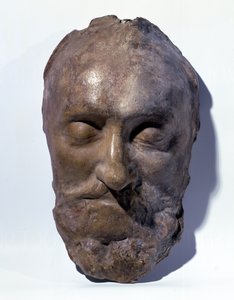 Henri IV:s dödsmask (1553-1610) Frankrikes kung (vax) av French School