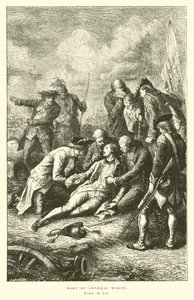 General Wolfes död 1759 av French School