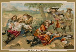 Marskalk Turennes död i slaget vid Salzbach, 27 juli 1675 av French School